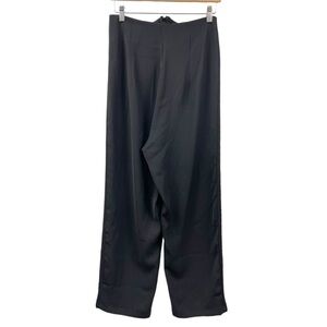 XIN Yi Black Viscose High Waisted Avant Garde Trousers Size S ( Asian L)